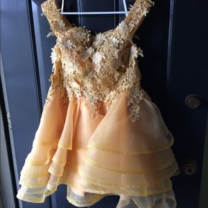 Yellow party dress only worn once